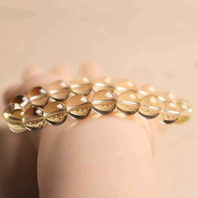 Natural Citrine Beaded Bracelet