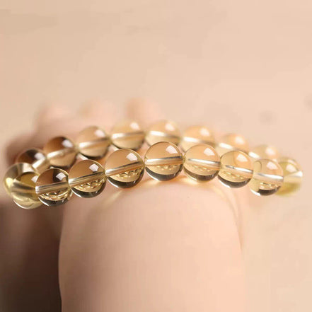 Natural Citrine Beaded Bracelet