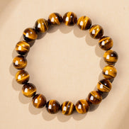 Natural Golden Tiger Eye Beaded Bracelet