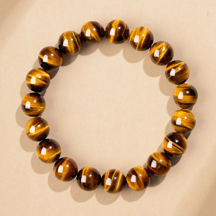 Natural Golden Tiger Eye Beaded Bracelet
