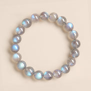 Natural Grey Moonstone Beaded Bracelet