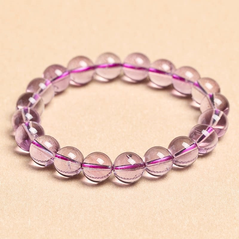 Natural Amethyst Beaded Bracelet