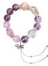Amethyst, Purple Phantom Quartz & Kunzite Charm Bracelet