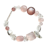 Rose Quartz & Strawberry Quartz Bracelet