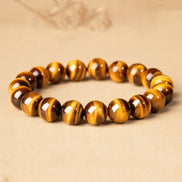 Natural Golden Tiger Eye Beaded Bracelet
