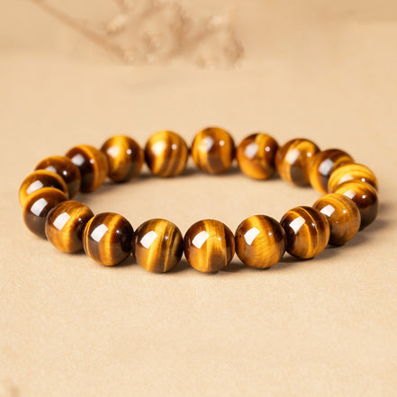 Natural Golden Tiger Eye Beaded Bracelet
