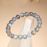 Natural Grey Moonstone Beaded Bracelet