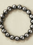 Natural Silver Sheen Obsidian Beaded Bracelet