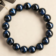 Natural Blue Tiger Eye Beaded Bracelet