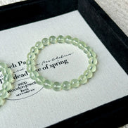 Natural Prehnite Beaded Bracelet