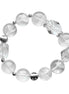White Pagoda Quartz & Clear Quartz Freeform Bracelet