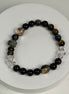 Obsidian Tiger Eye Smoky Quartz Multi-Stone Bracelet/CR-D84Q30
