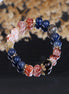 Natural Red Flower Crystal Sodalite Smoky Quartz Beaded Bracelet/CR-D85Q45