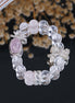 Natural Rose Quartz White Phantom Quartz Bracelet/CR-D94Q42