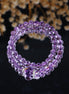Natural Purple Azeztulite Double Wrap Bracelet/CR-D56Q42