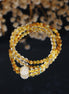 Natural Rutilated Quartz Tiger Eye Double Wrap Bracelet/CR-D25Q32