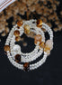 Natural Rutilated Quartz Golden Tiger Eye Beaded Bracelet/CR-D56Q61