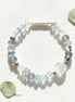 Blue Topaz & Grey Moonstone 925 Sterling Silver Bracelet/CR-SB87Q128
