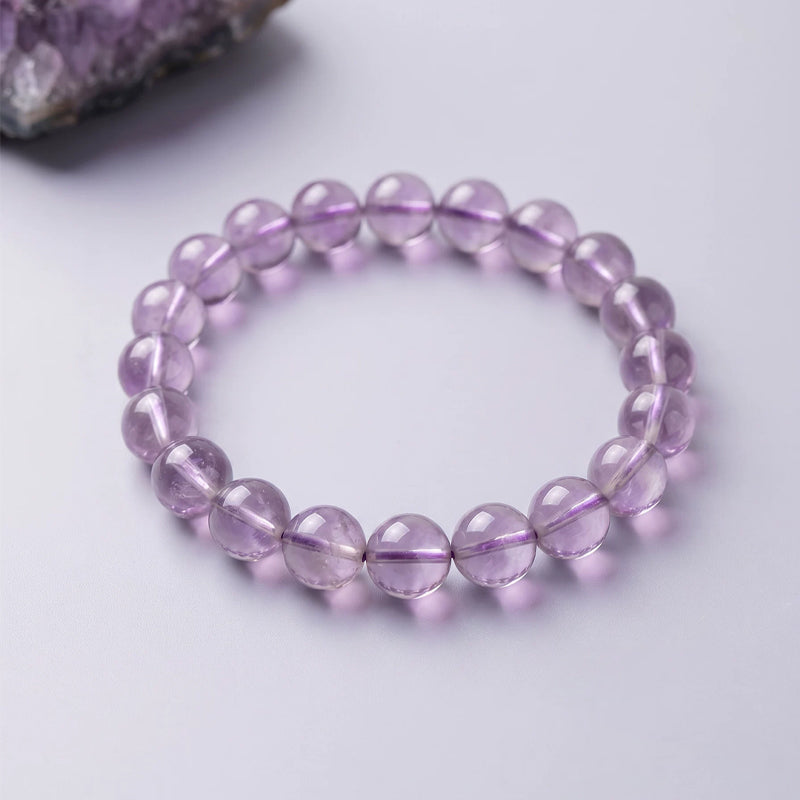 Natural Amethyst Beaded Bracelet