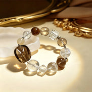 Pre Sale Smoky Quartz & Clear Quartz Bracelet