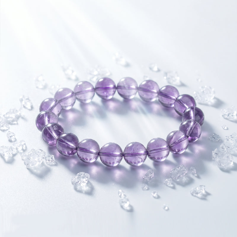 Natural Amethyst Beaded Bracelet