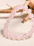 Natural Rose Quartz Beaded Bracelet