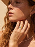 Multi-color Oval Four Prong Zircon Ring