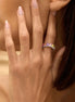 Multicolor Row Zircon Ring