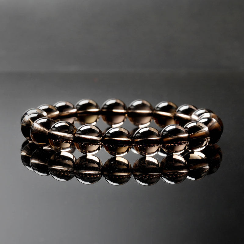 Natural Smoky Quartz Beaded Bracelet