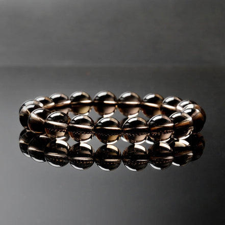 Natural Smoky Quartz Beaded Bracelet