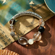 Zeus Mystic Quartz & Clear Quartz Freeform Charm Bracelet