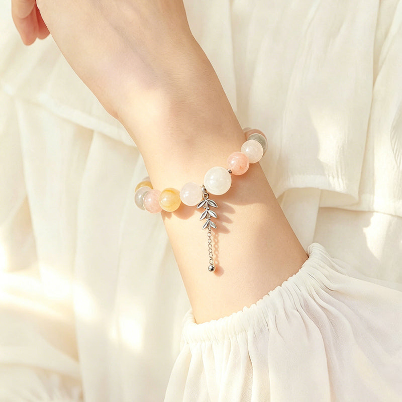 Rainbow Rabbit Hair Quartz Bracelet/CR-D55Q65