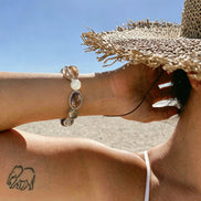 Zeus Mystic Quartz & Clear Quartz Freeform Charm Bracelet