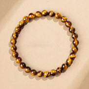 Natural Golden Tiger Eye Beaded Bracelet