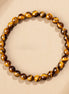Natural Golden Tiger Eye Beaded Bracelet