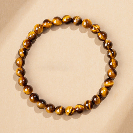 Natural Golden Tiger Eye Beaded Bracelet