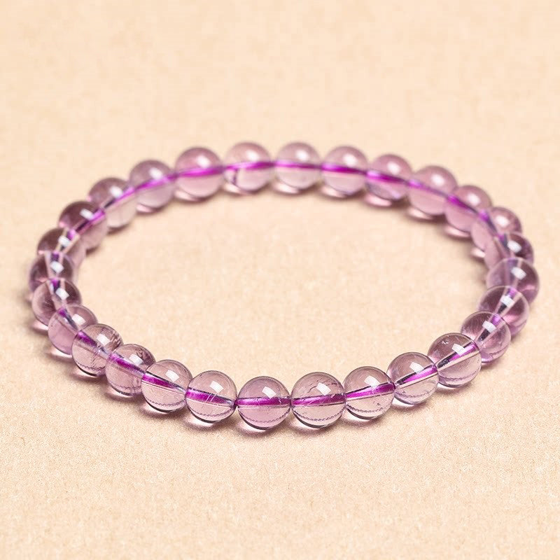 Natural Amethyst Beaded Bracelet