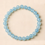 Natural Aquamarine Beaded Bracelet