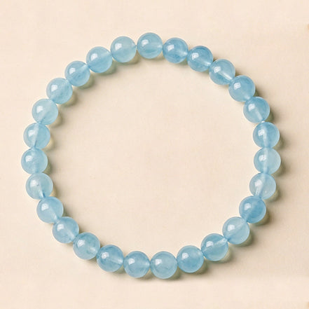 Natural Aquamarine Beaded Bracelet
