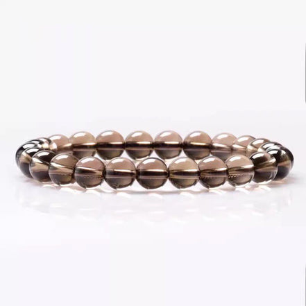 Natural Smoky Quartz Beaded Bracelet