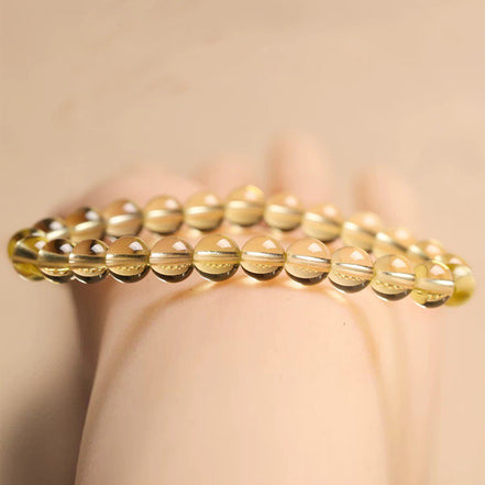 Natural Citrine Beaded Bracelet