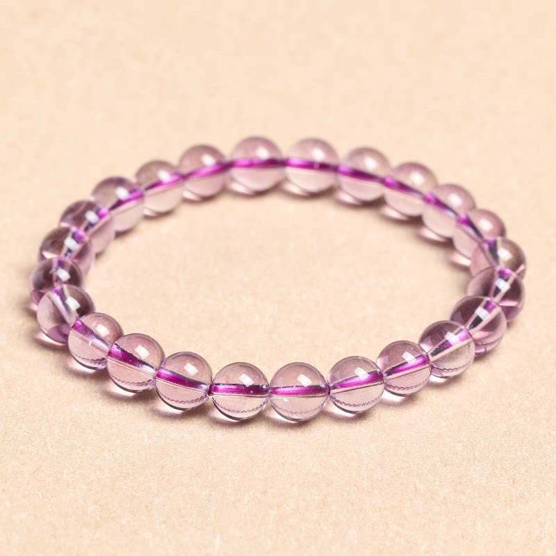 Natural Amethyst Beaded Bracelet