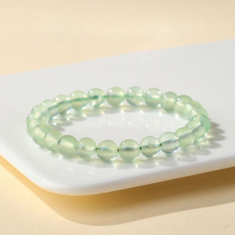 Natural Prehnite Beaded Bracelet