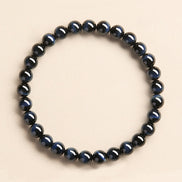 Natural Blue Tiger Eye Beaded Bracelet