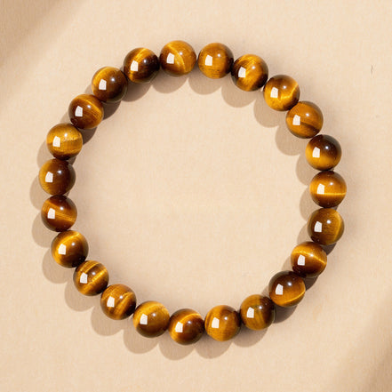 Natural Golden Tiger Eye Beaded Bracelet