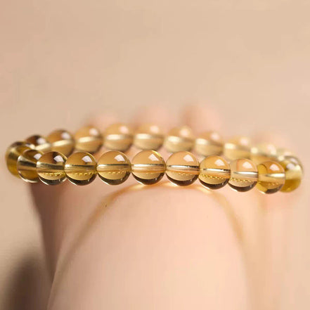 Natural Citrine Beaded Bracelet
