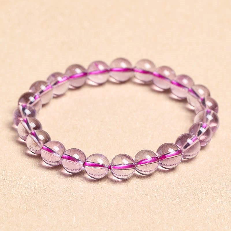Natural Amethyst Beaded Bracelet