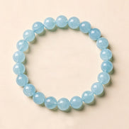 Natural Aquamarine Beaded Bracelet