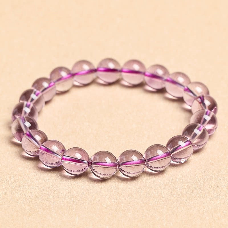 Natural Amethyst Beaded Bracelet