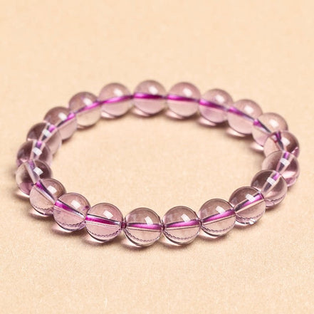Natural Amethyst Beaded Bracelet